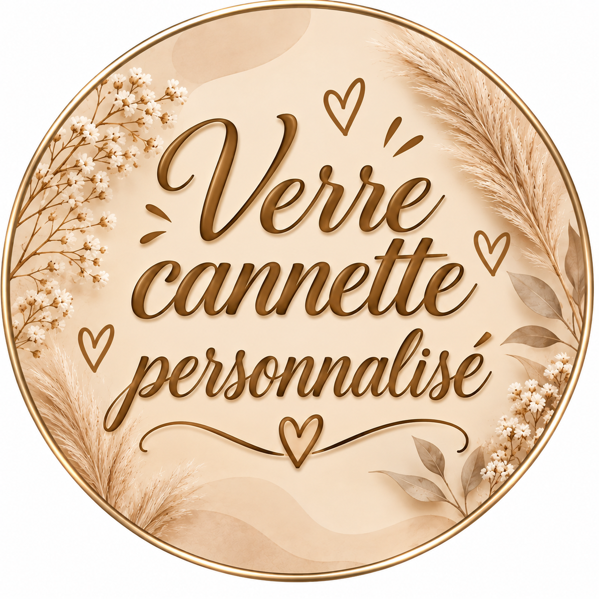 Verre canette personnalisé