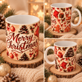 Tasse - Magie de Noël Rouge & Or