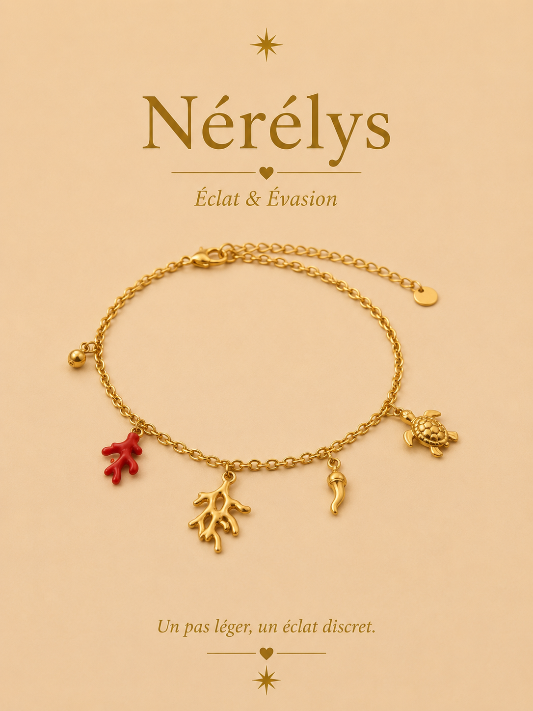 Bracelet cheville Nérélys