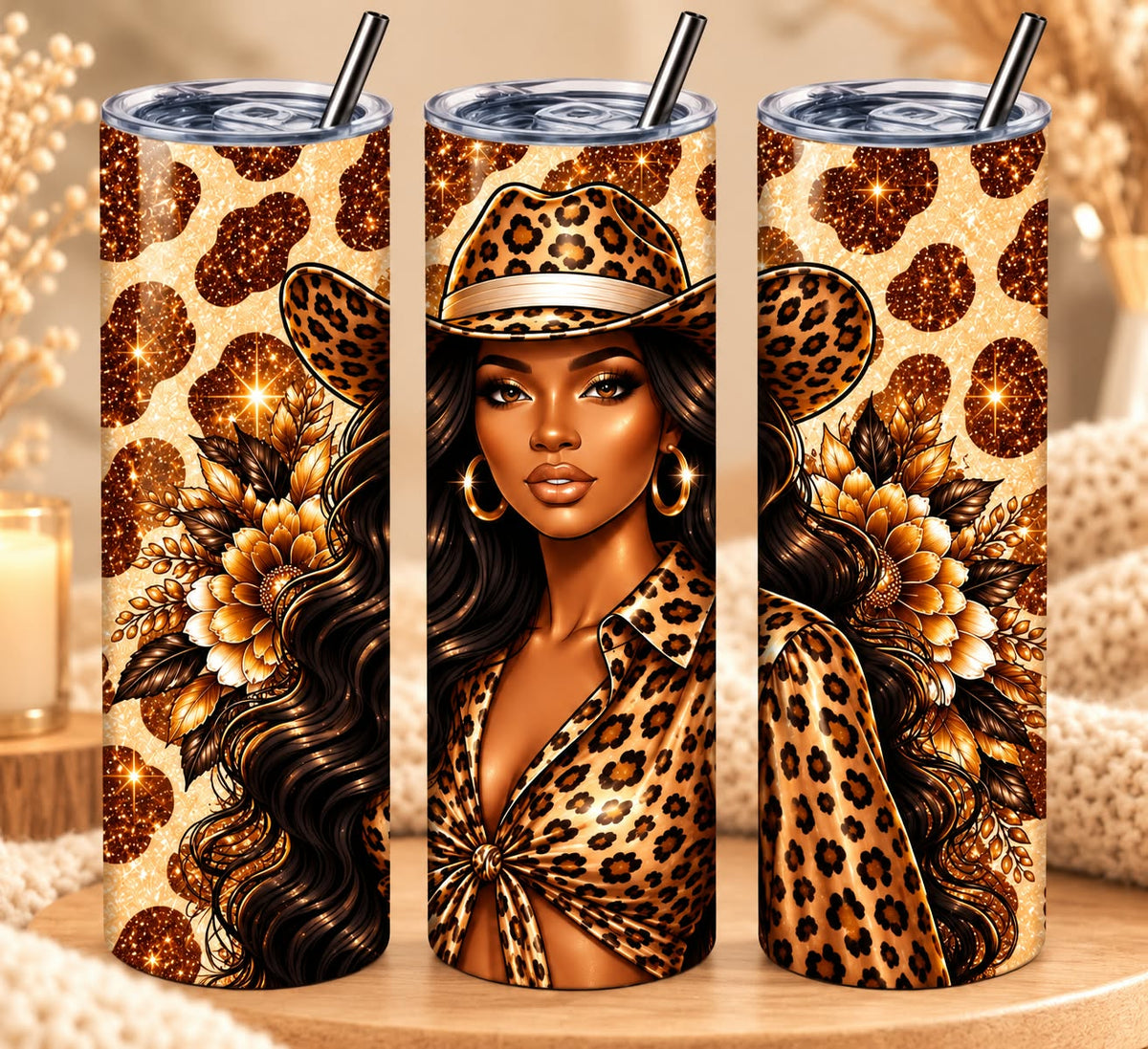 Gourde Tumbler - Queen Léopard 600 Ml