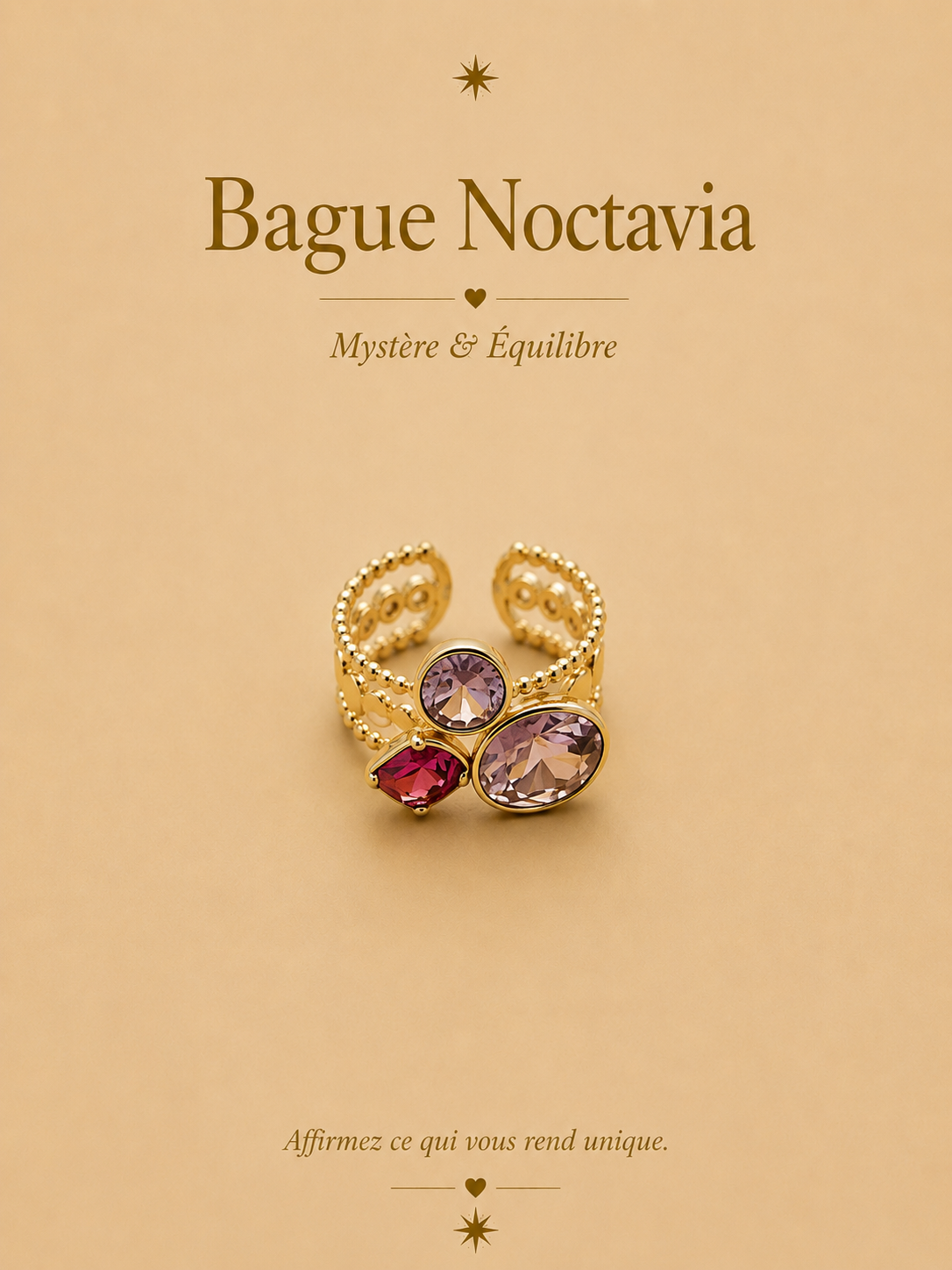 Bague Noctaria ajustable