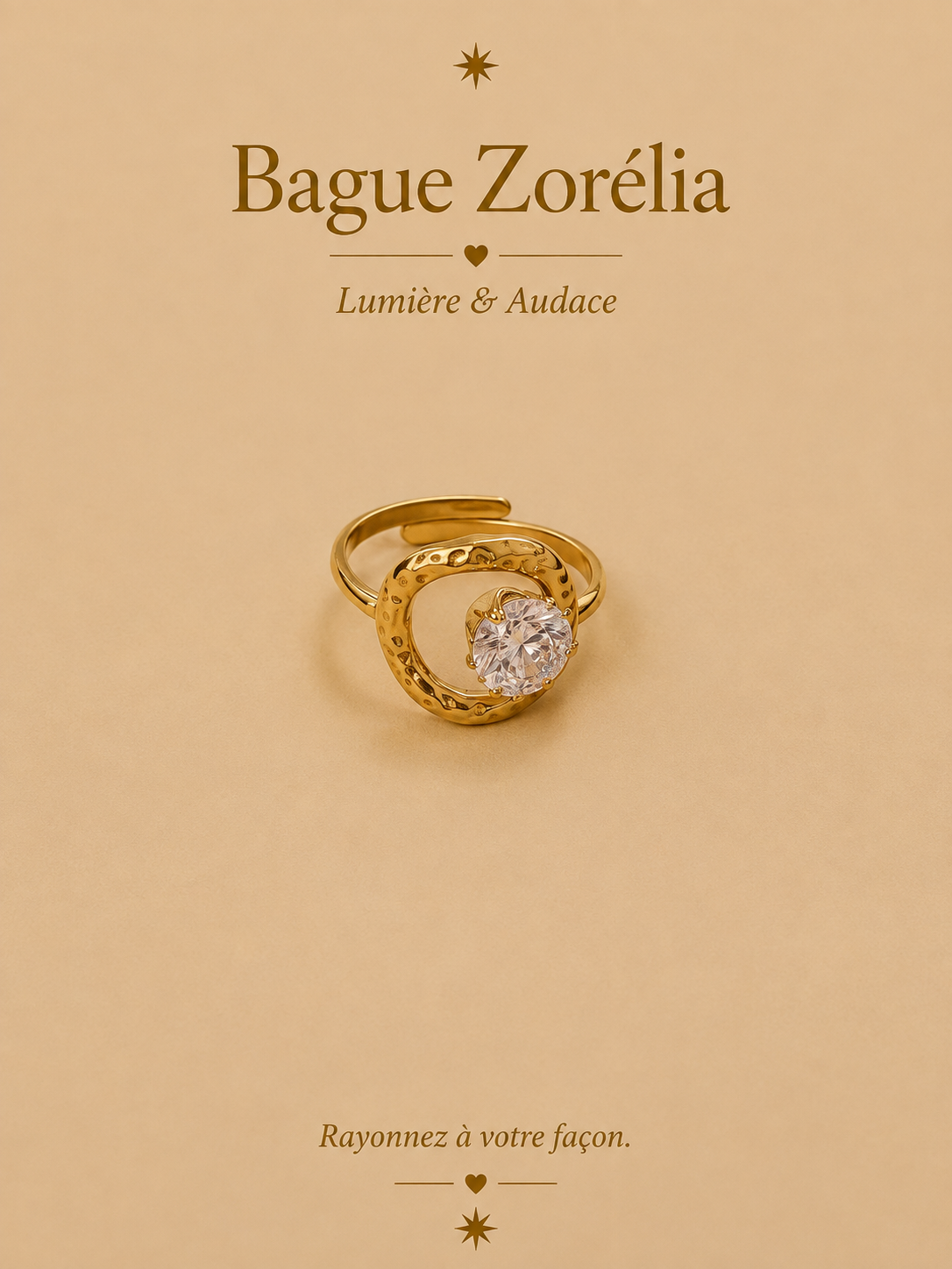 Bague Zorélia ajustable