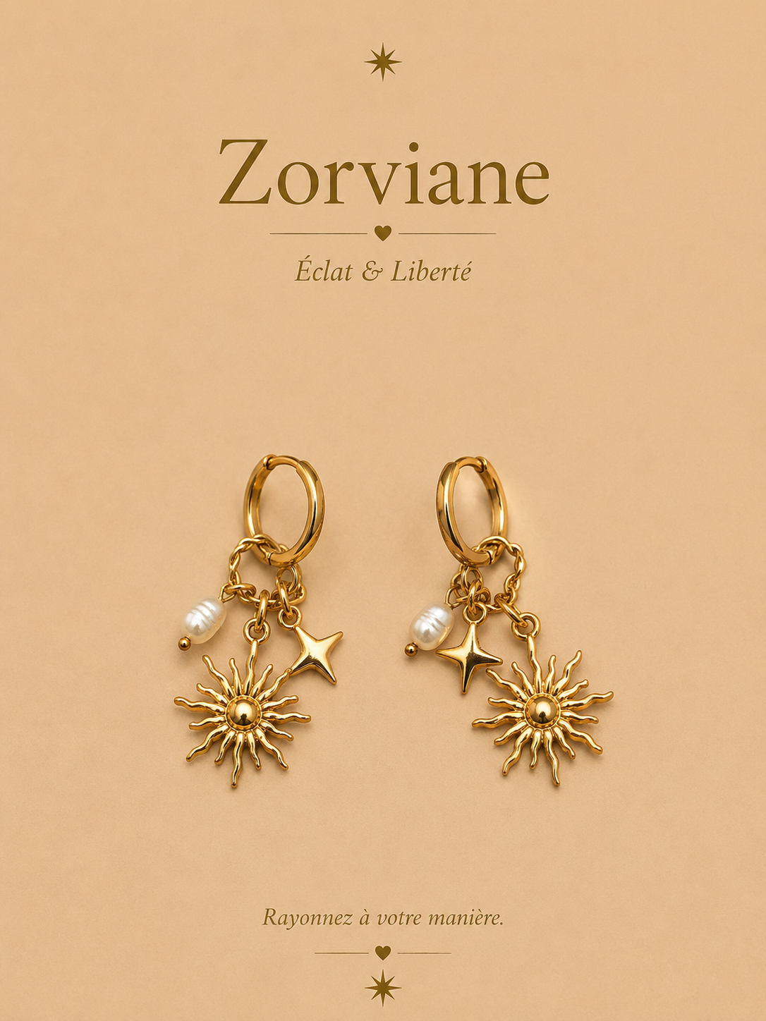 Boucle d'oreille Zorviane