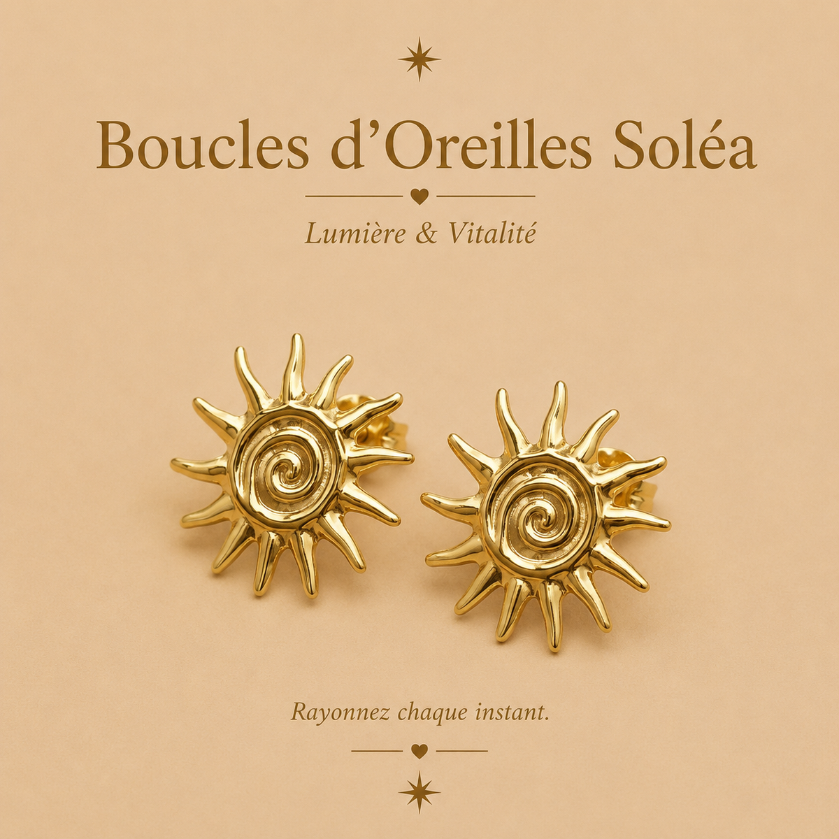 Boucle d'oreille soléa