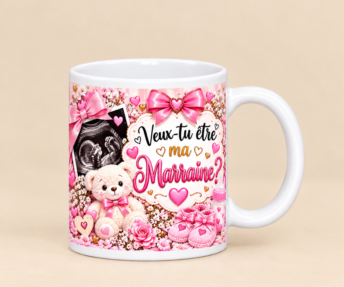 Tasse personnalisé - Marraine